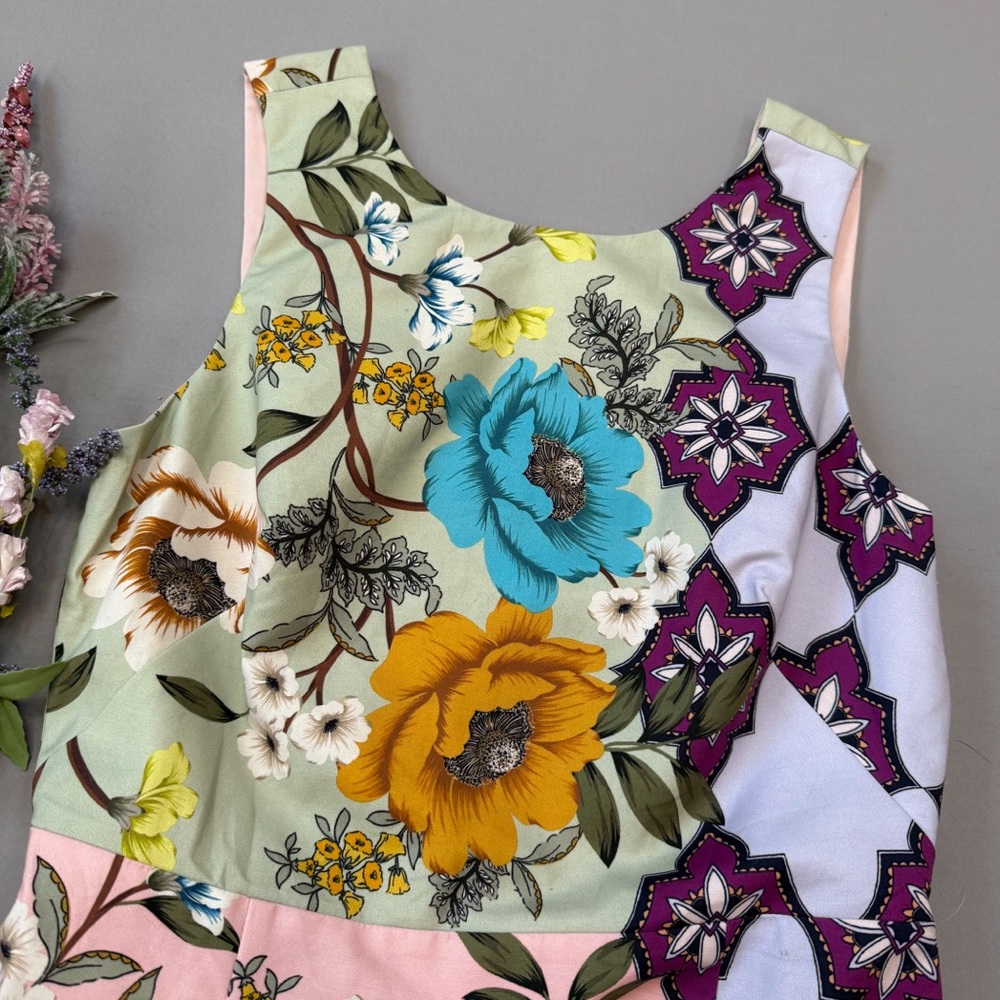 Anthropologie Maeve Lissa colorful floral dress, 6. - Picture 6 of 9